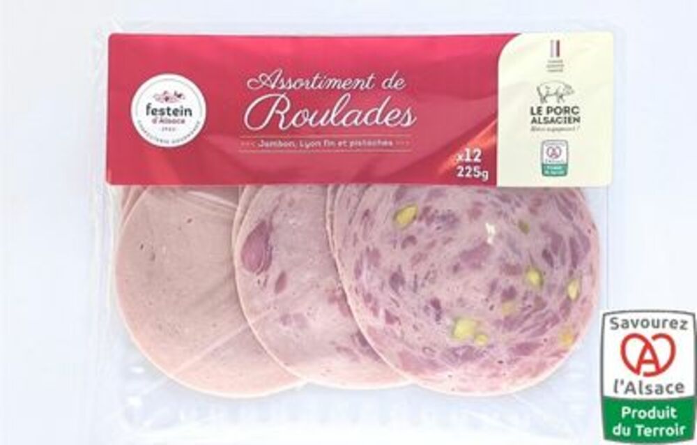 Assortiment de roulades LPA 225g (12 tranches)