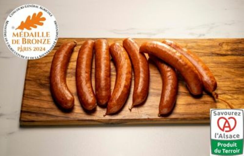 Saucisse fumée à cuire LPA 12x125g