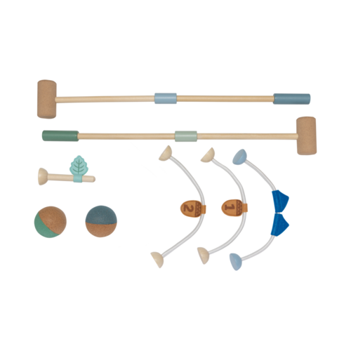 Jeu de croquet en liège