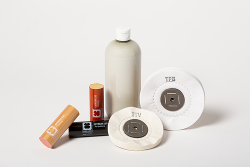 Gamme de pâtes EXTREM pour matériaux complexes (Platine, métaux haute dureté, inox, céramique, pierres fines)
