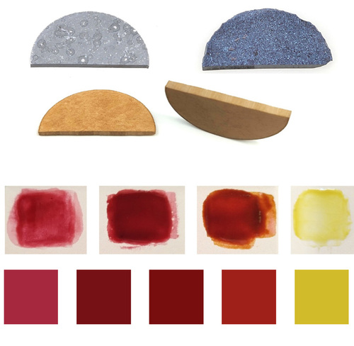 Émaux et céramiques colorés durables.