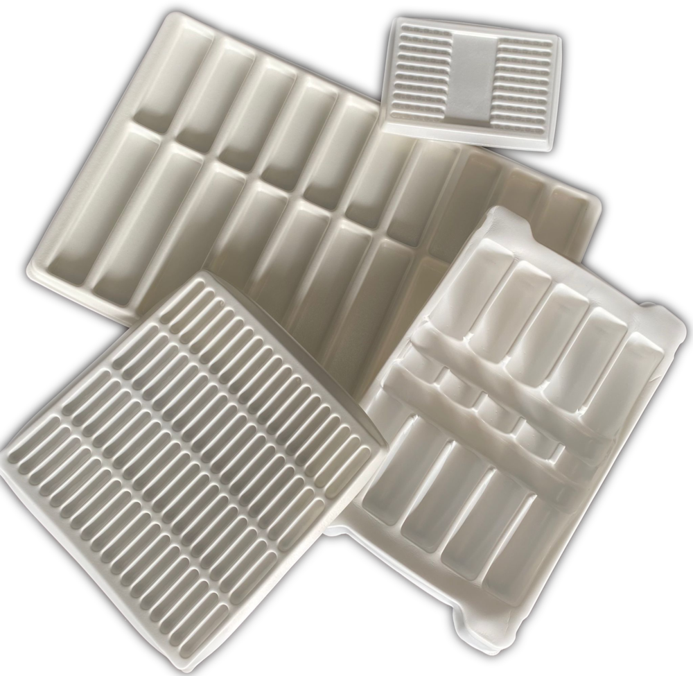 Soft touch foam tray