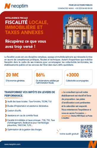 Optimisation de la fiscalité locale