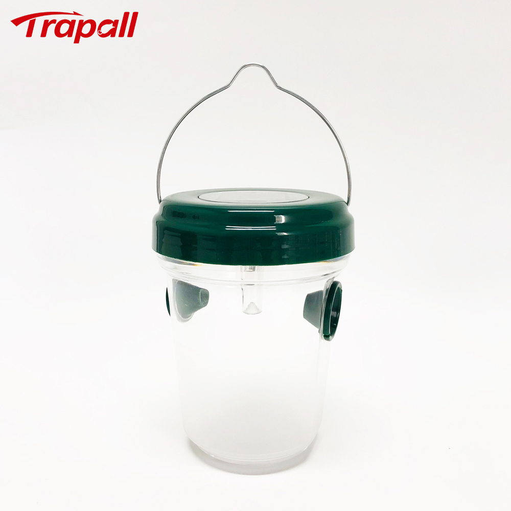 Outdoor Garden Solar Powered LED Light Hanging Bee Hornet Catcher Wasp Bottle Trap