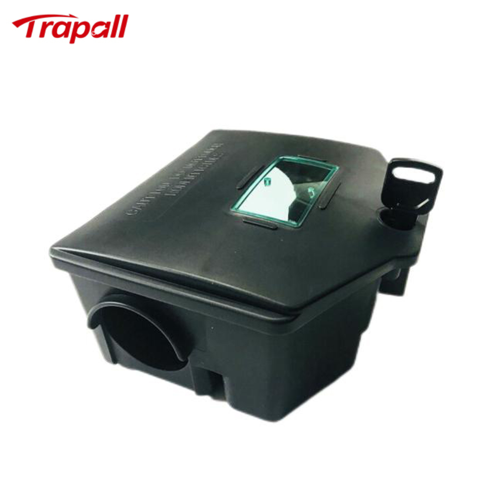 New Humane Plastic Lockable Rat Bait Station Mouse Trap Box with Key