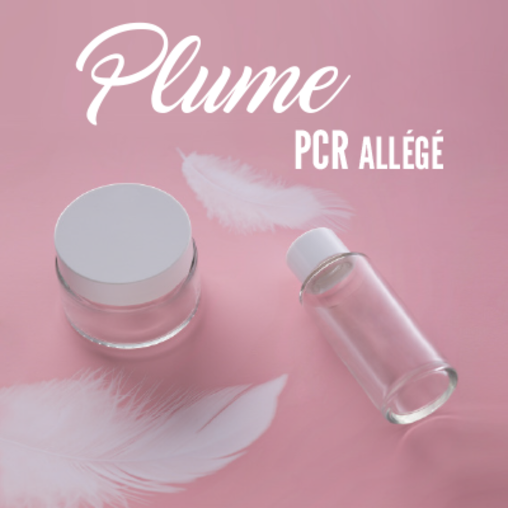 Pot Plume en verre allégé