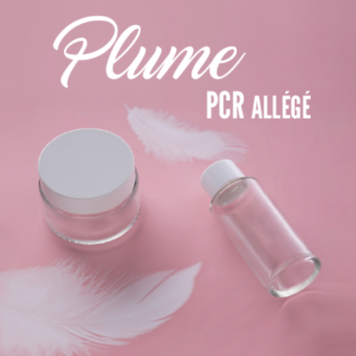 Pot Plume en verre allégé