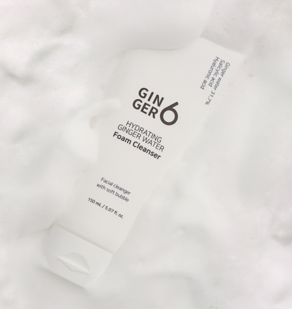 GINGER6 Hydrating ginger water foam cleanser