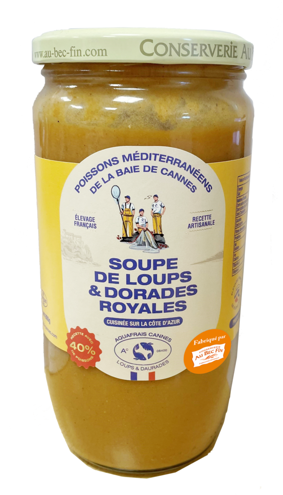 SOUPE DE LOUPS ET DORADES ROYALES 800G