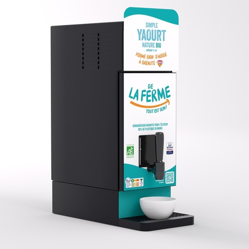 Yaourt brassé nature bio fermier La Ferme du Valentin avec fontaine vrac - 297379 -