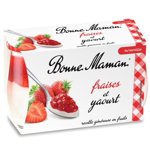 Yaourt sucré aux fraises 125 g Bonne Maman | 274748