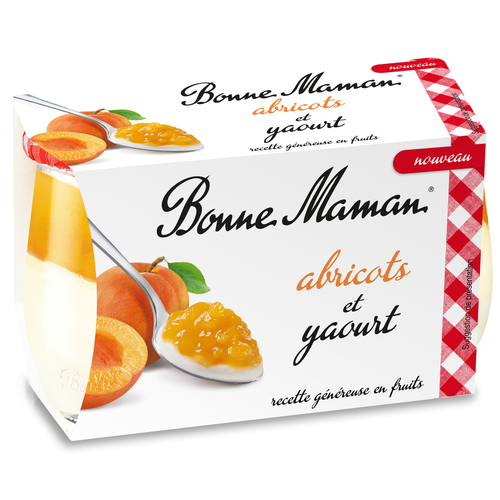 Yaourt sucré aux abricots 125 g Bonne Maman  | 274749