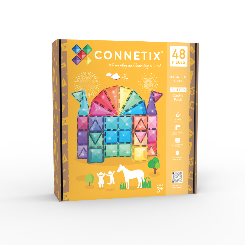 CONNETIX 48 Piece Glitter Castle Pack