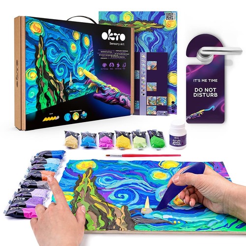 Kit créatif de peinture 3D à faire soi-même « Nuit étoilée » 30*40 cm
