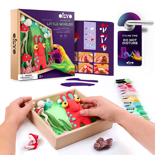 Wood&Craft DIY « Little Worlds » TM OKTO 21*21 cm Mommy troll