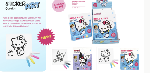 STICKER ART HELLO KITTIE + KUROMI