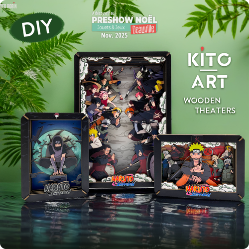 KITO - ART Wooden Theaters, Booknook, Diorama, NARUTO / MINECRAFT / ONE PIECE