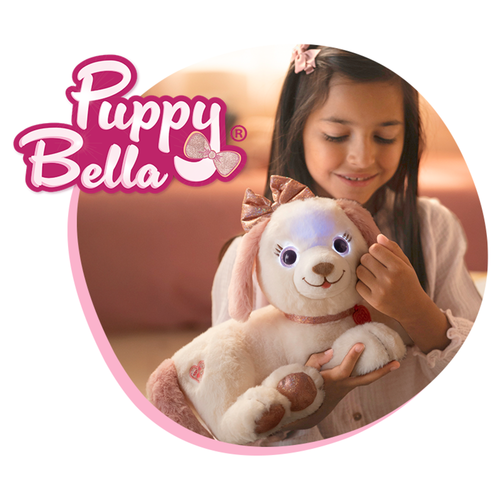 PELUCHE CHIEN "PUPPY BELLA" - 30 CM