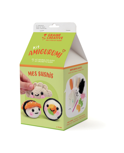 Kit DIY crochet amigurumis sushis