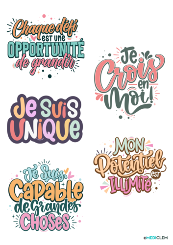 STICKERS PENSEE POSITIVE 