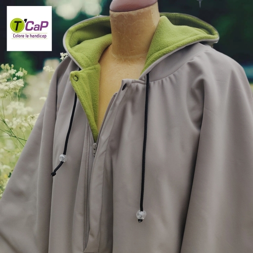 Imperméable Zippé avec capuche intégrée enfant/adulte