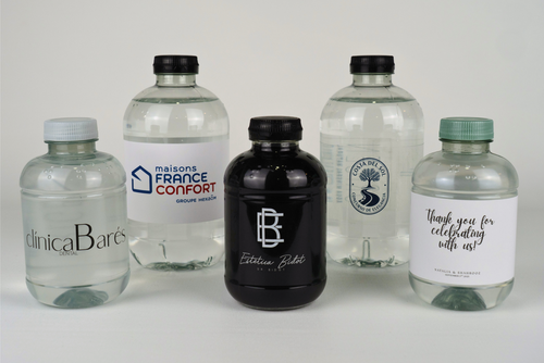 Bouteille d'eau personnalisée en PET recyclé