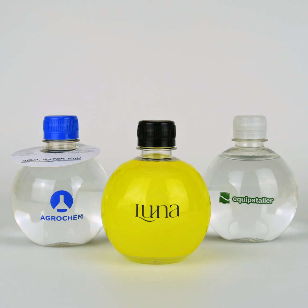 Bouteille rPET d'eau ronde personnalisée de 33cl