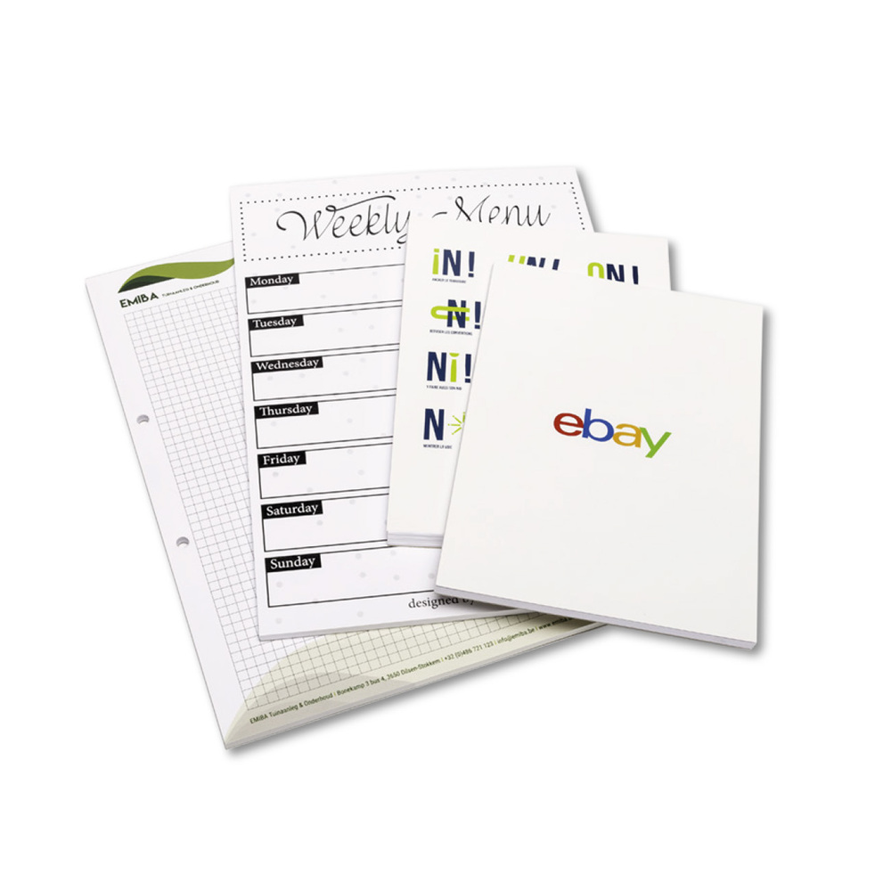 Bloc notes avec ou sans couverture , formats A4, A5 et A6