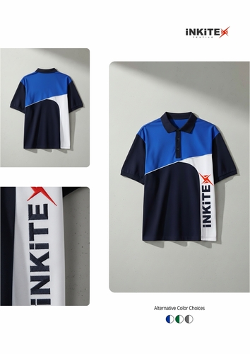 Polo Collar Panelled T-Shirt