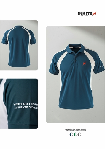 Polo Collar Panelled T-Shirt