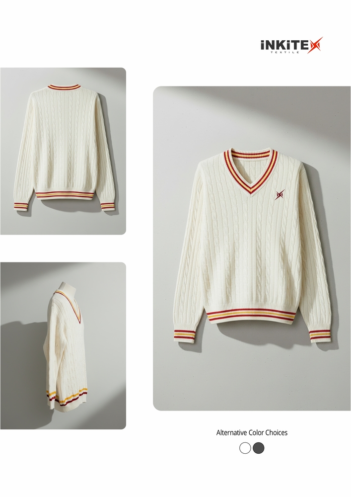 V-Neck Knitted Sweater