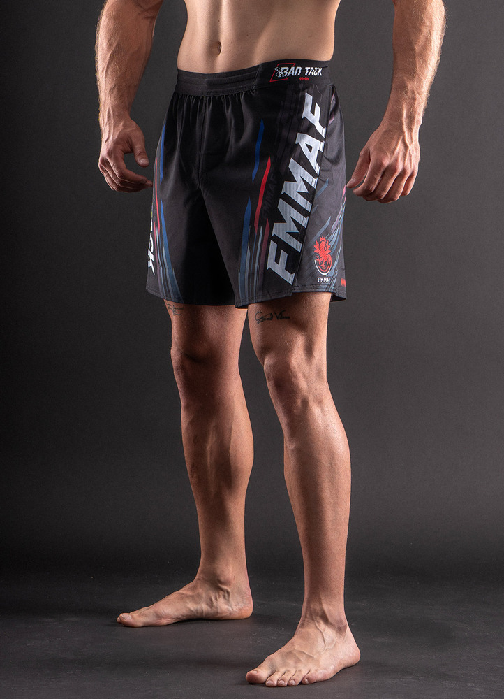 SHORT DE MMA BAR TACK X FMMAF AEROMAX™ "DRIFT" - NOIR