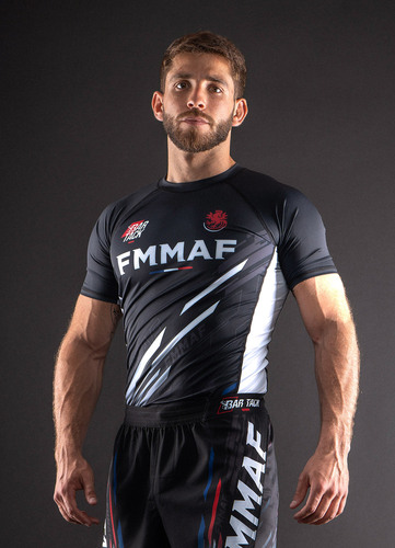 RASHGUARDS OFFICIEL BAR TACK X FMMAF "DRIFT" - GRADE BLANC