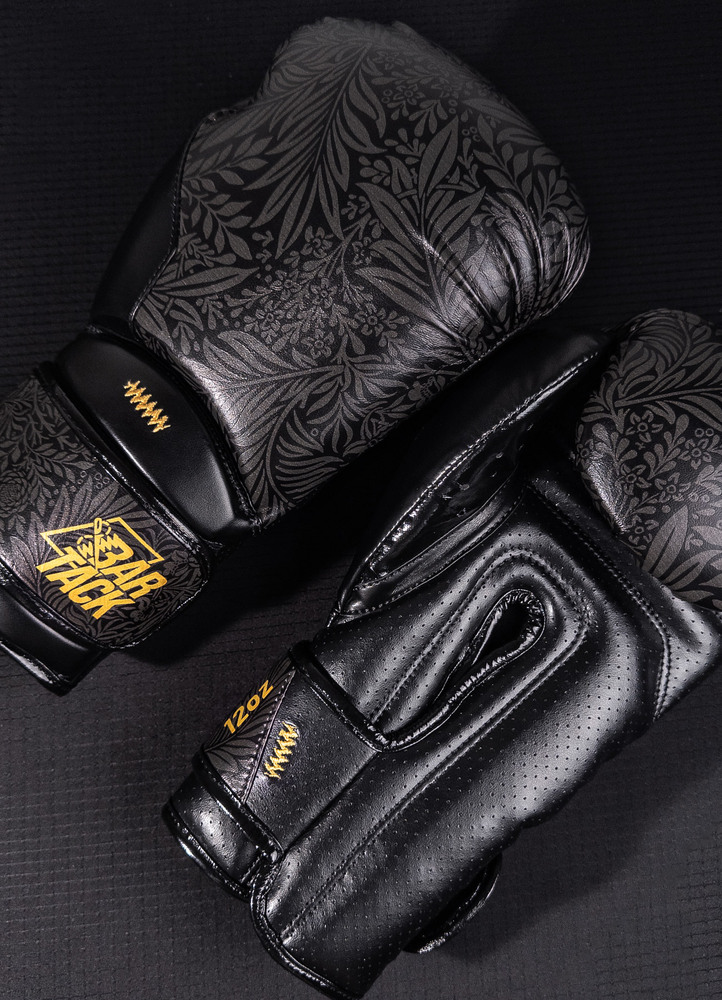 GANTS DE BOXE BAR TACK "ROYAL BOXING" - NOIR
