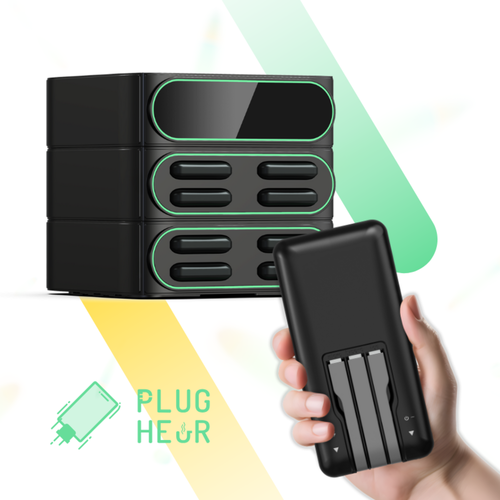 Borne de batteries portables modulable