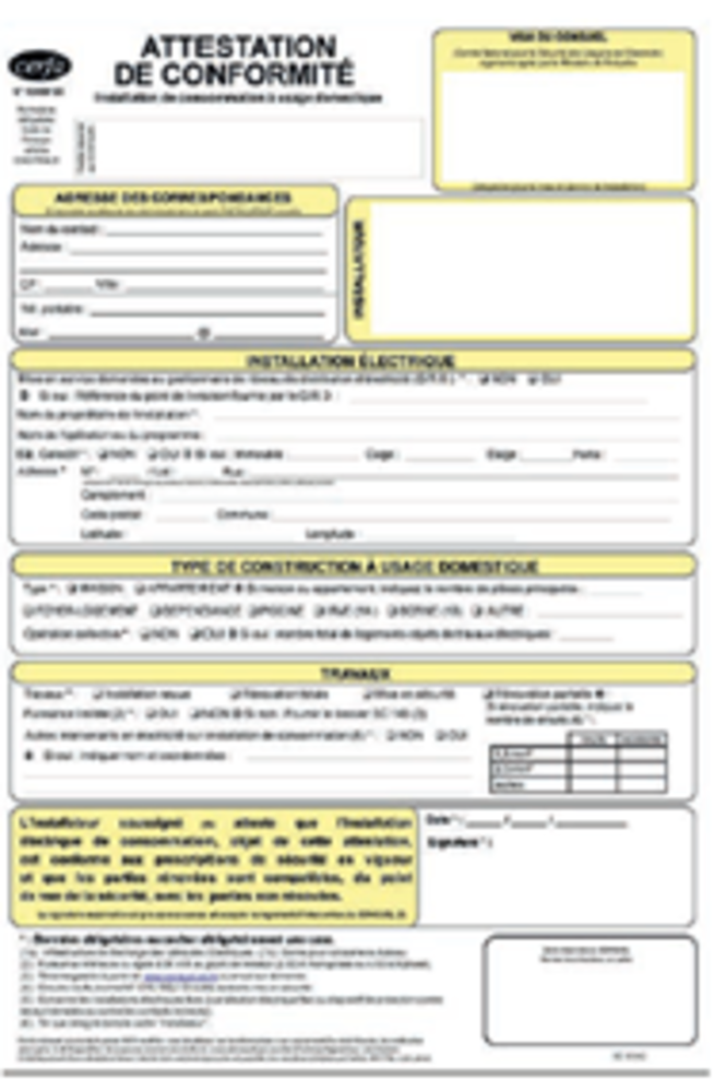 Attestation de conformité IRVE et Formations IRVE