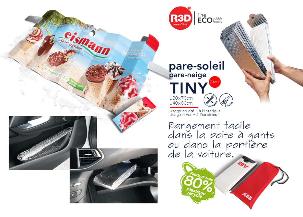 PARE-SOLEIL / PARE-GIVRE 2 EN 1 : UN OBJET PUBLICITAIRE POUR TOUTE L'ANNÉ
