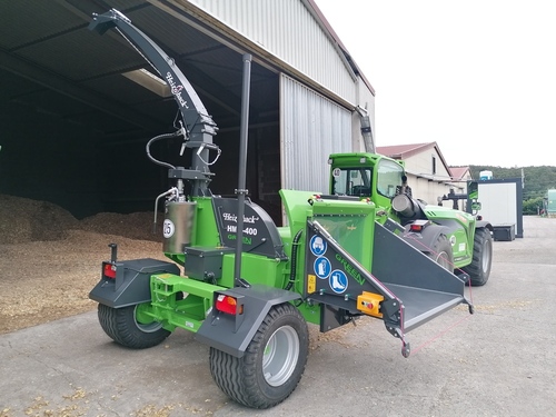 Déchiqueteuse à plaquettes à partir de 60cv d'entrainement