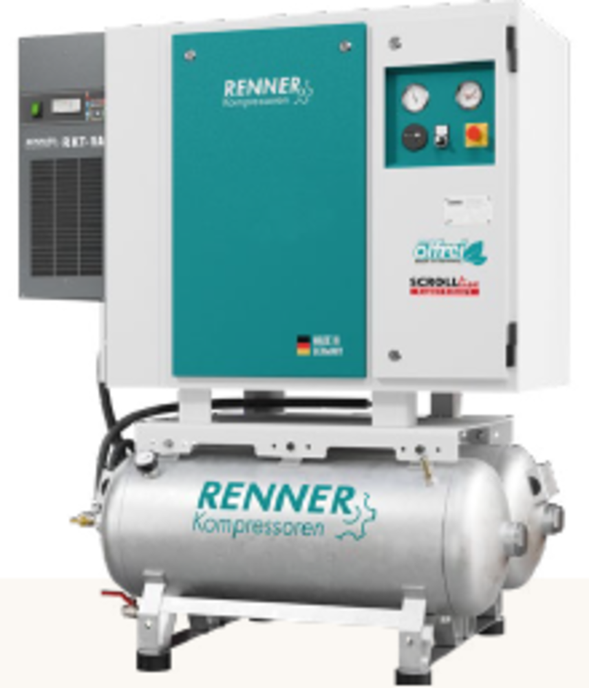 Compresseur SCROLL SLDK-NEO I 3,7 - 8 bar sur réservoir galvanisé 250 litres 