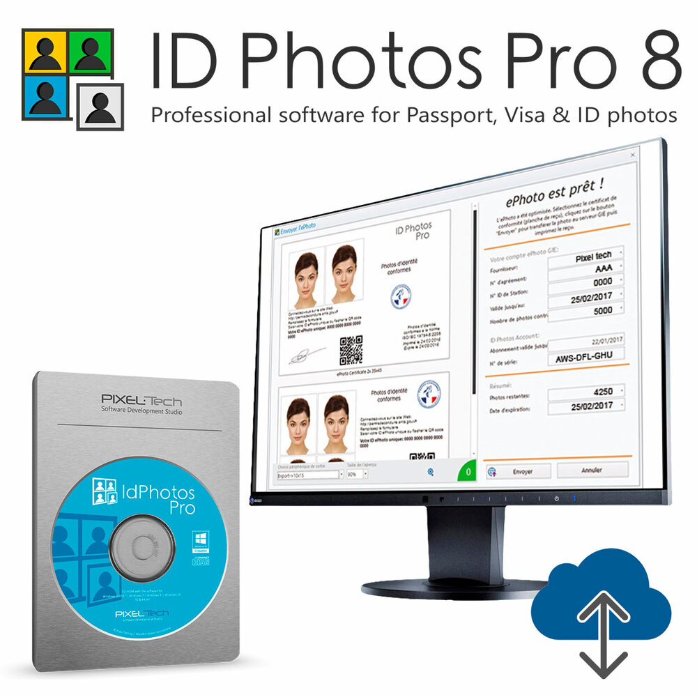 ID PHOTOS PRO 8 Logiciel Photos d'Identité agréé ANTS (avec ePhoto)