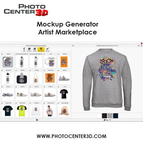 MOCKUP GENERATOR & DESIGNS MARKETPLACE SOFTWARE