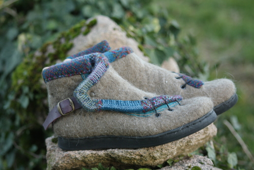 Chaussures en laine feutrée