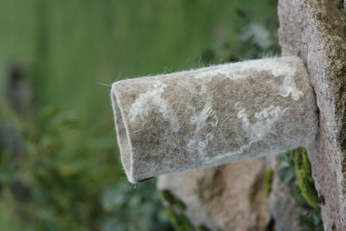 Thermos en laine feutrée
