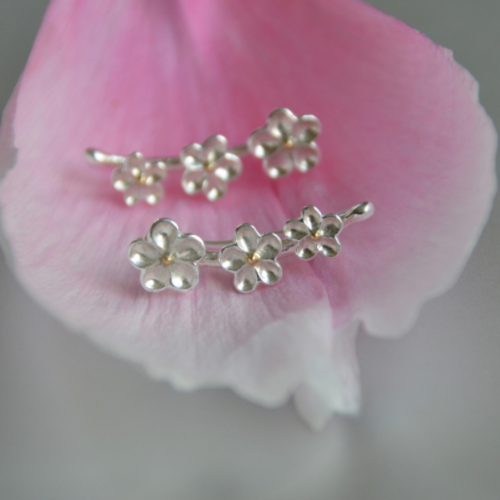 Les boucles d'oreilles "Fleurs de Printemps" 