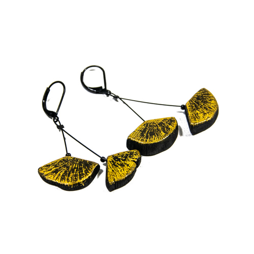 Boucles d’oreilles KURO-FULI-KIN-TENCHI-GINKO