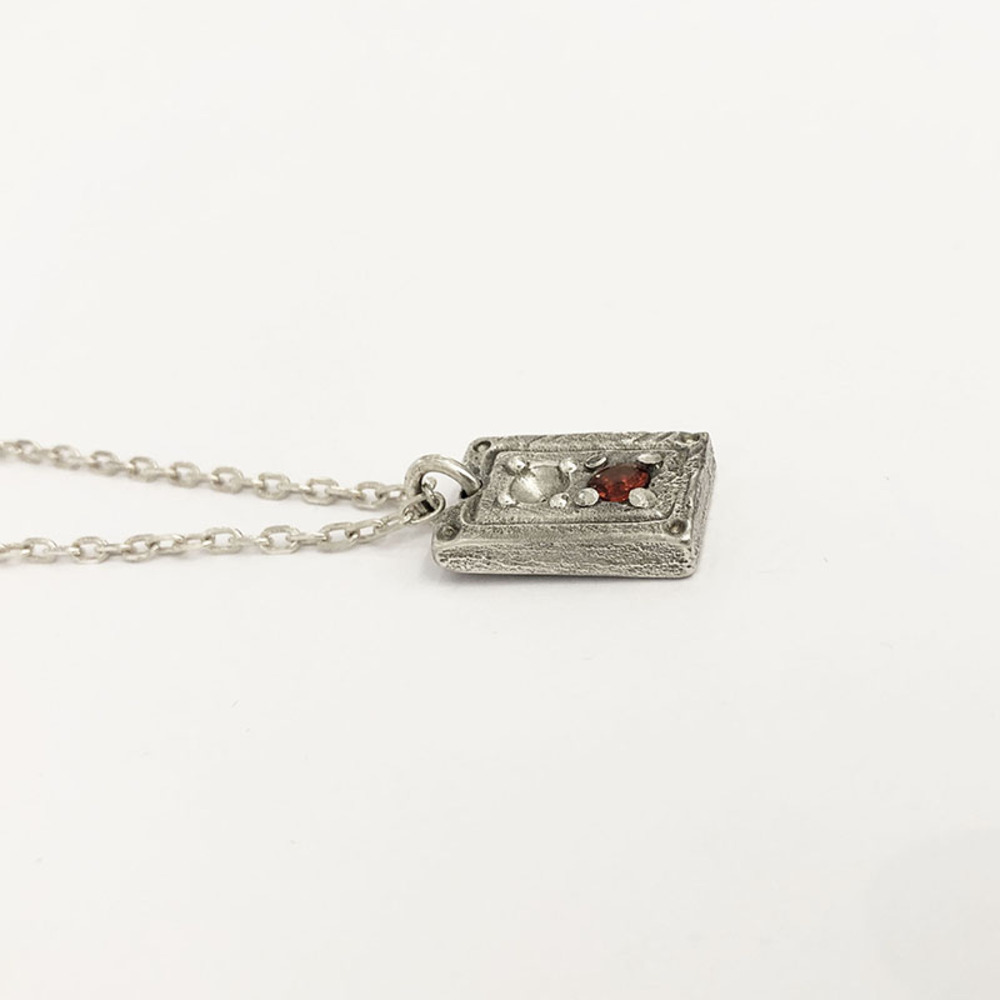 NObijoux - Pendentif argent 925 et grenat