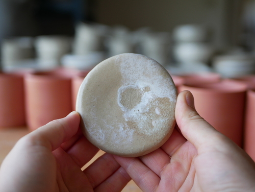 Mini galet - beurrier / Neige cendre