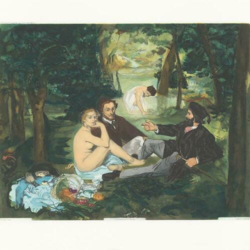 Le Déjeuner sur l’herbe d’après Édouard Manet ( Estampe )