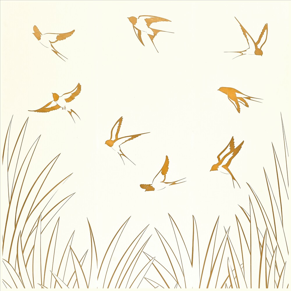 Envol d’oiseaux d’or