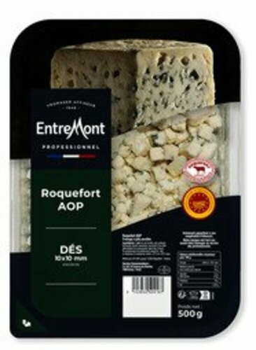 299117 - Dés de roquefort AOP 32% MG 500 g Entremont Professionnel